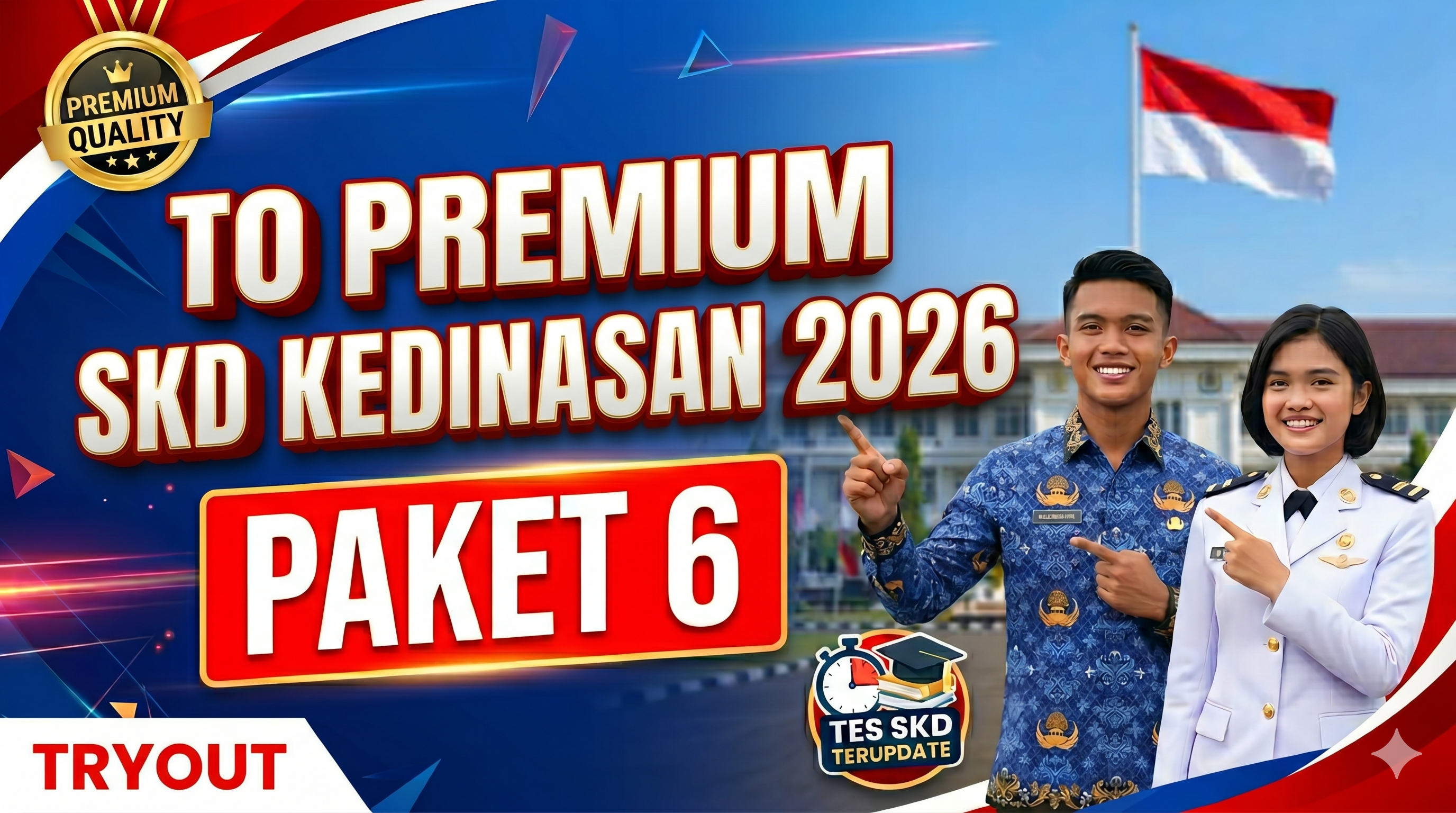TO PREMIUM SKD KEDINASAN 2026 - PAKET 6