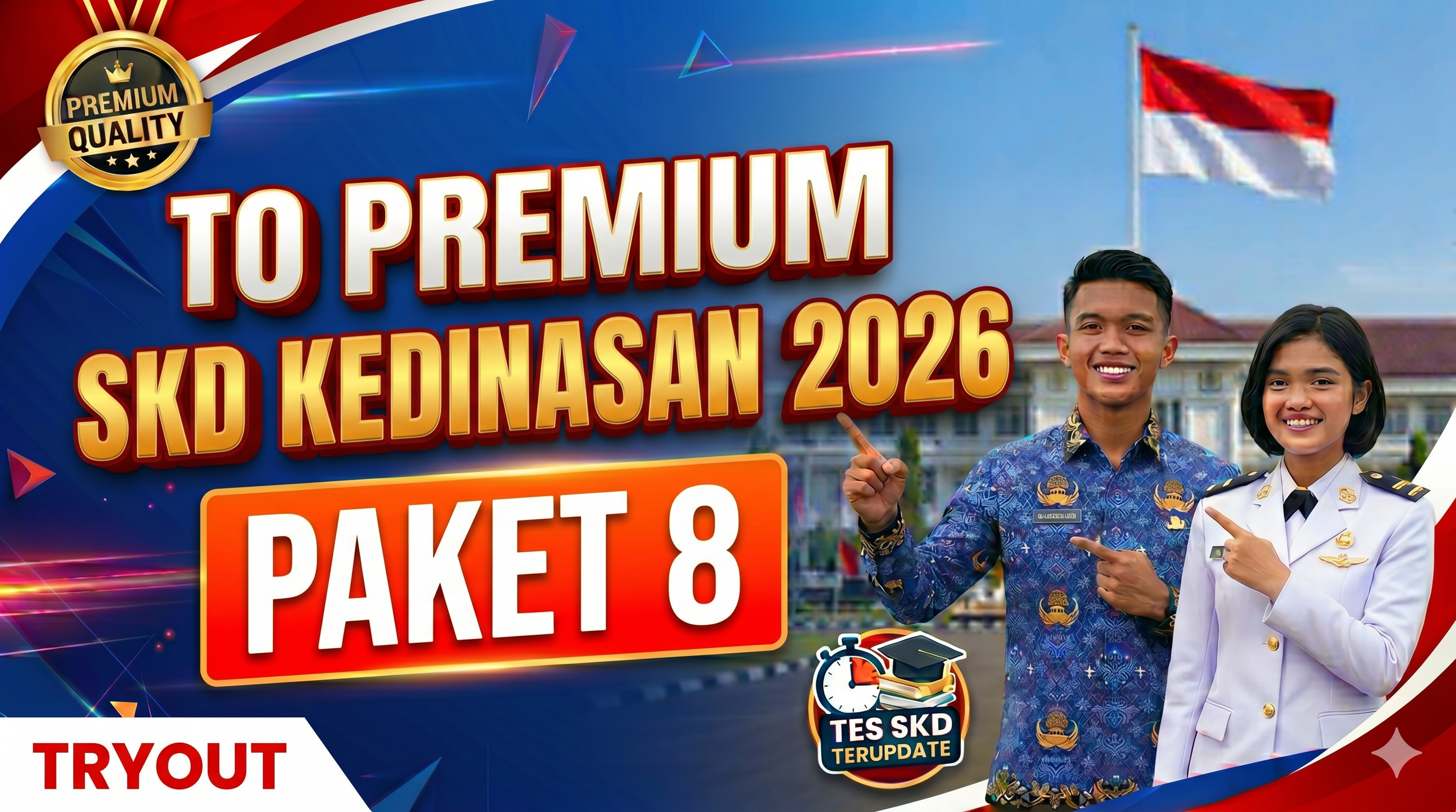TO PREMIUM SKD KEDINASAN 2026 - PAKET 8