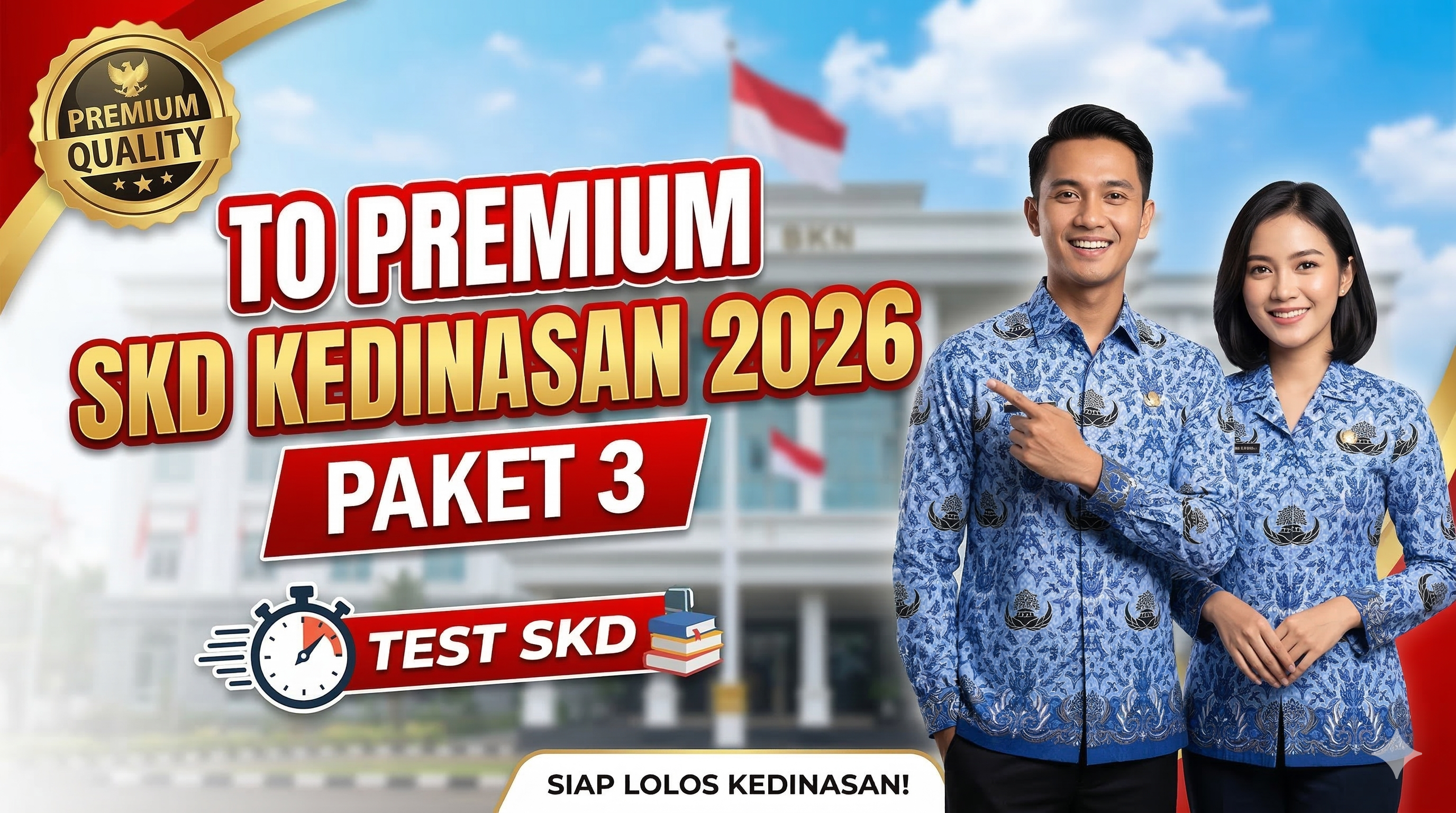 TO PREMIUM SKD KEDINASAN 2026 - PAKET 3