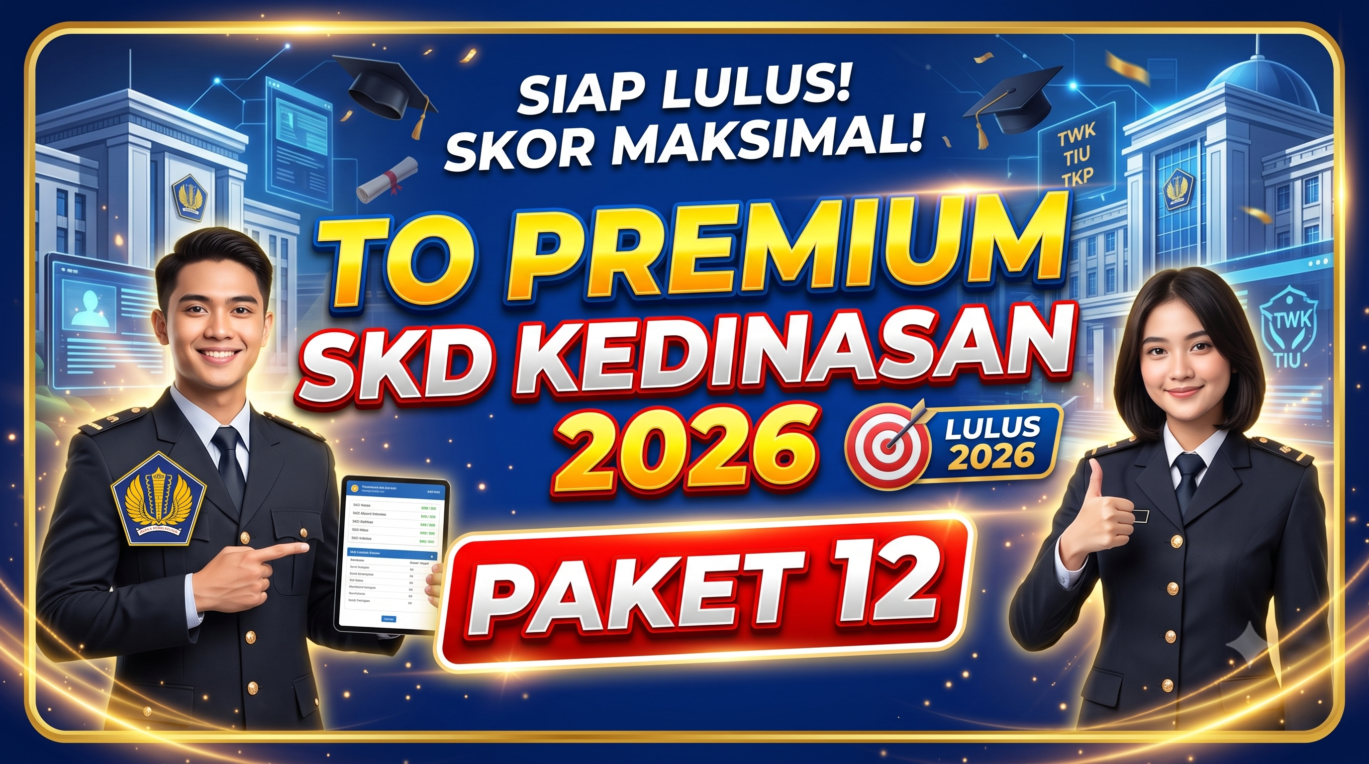 TO PREMIUM SKD KEDINASAN 2026 - PAKET 12